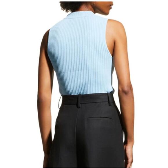 Rebecca Taylor Cutout Rib Knit Sweater Tank Top - Picture 3 of 8